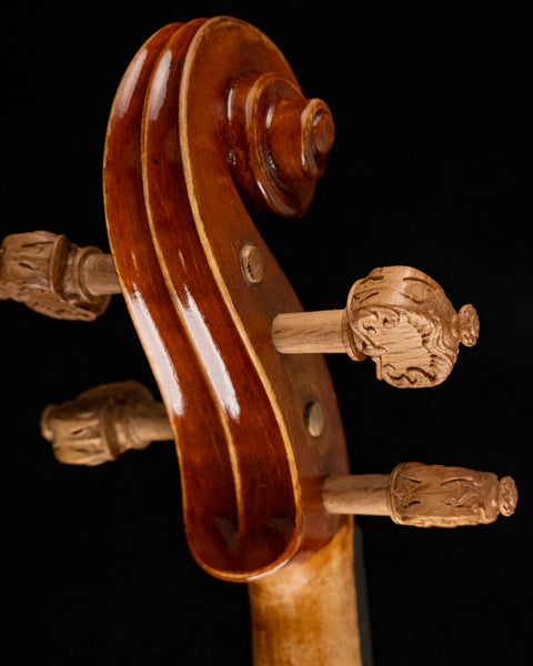 A set of thick style “Alard” violin pegs in natural Southern Live Oak