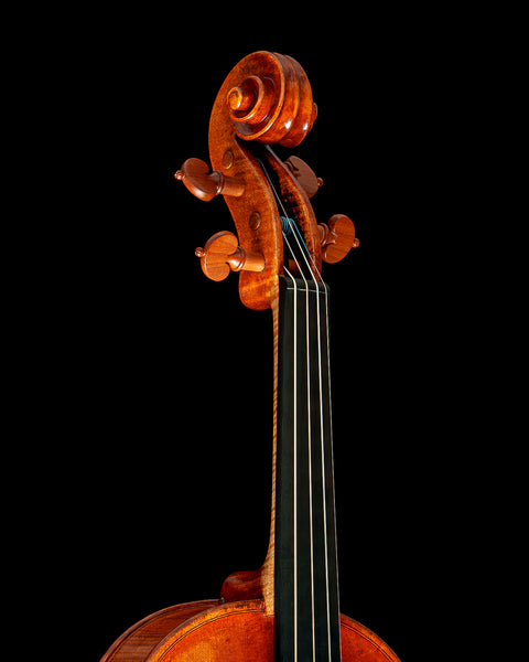 Classic “Heart” Model pegs on Hellweg & Cloutier violin
